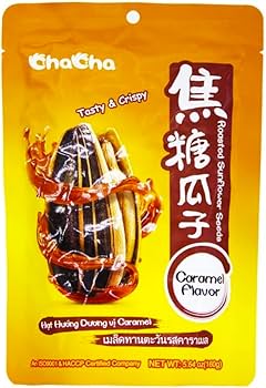 Chacha Caramel Flavour Sunflower Seeds 160g (Best Before: 02-03-2027)
