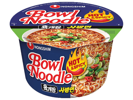 Nongshim Hot & Spicy Flavour Bowl Noodle Soup 86g
