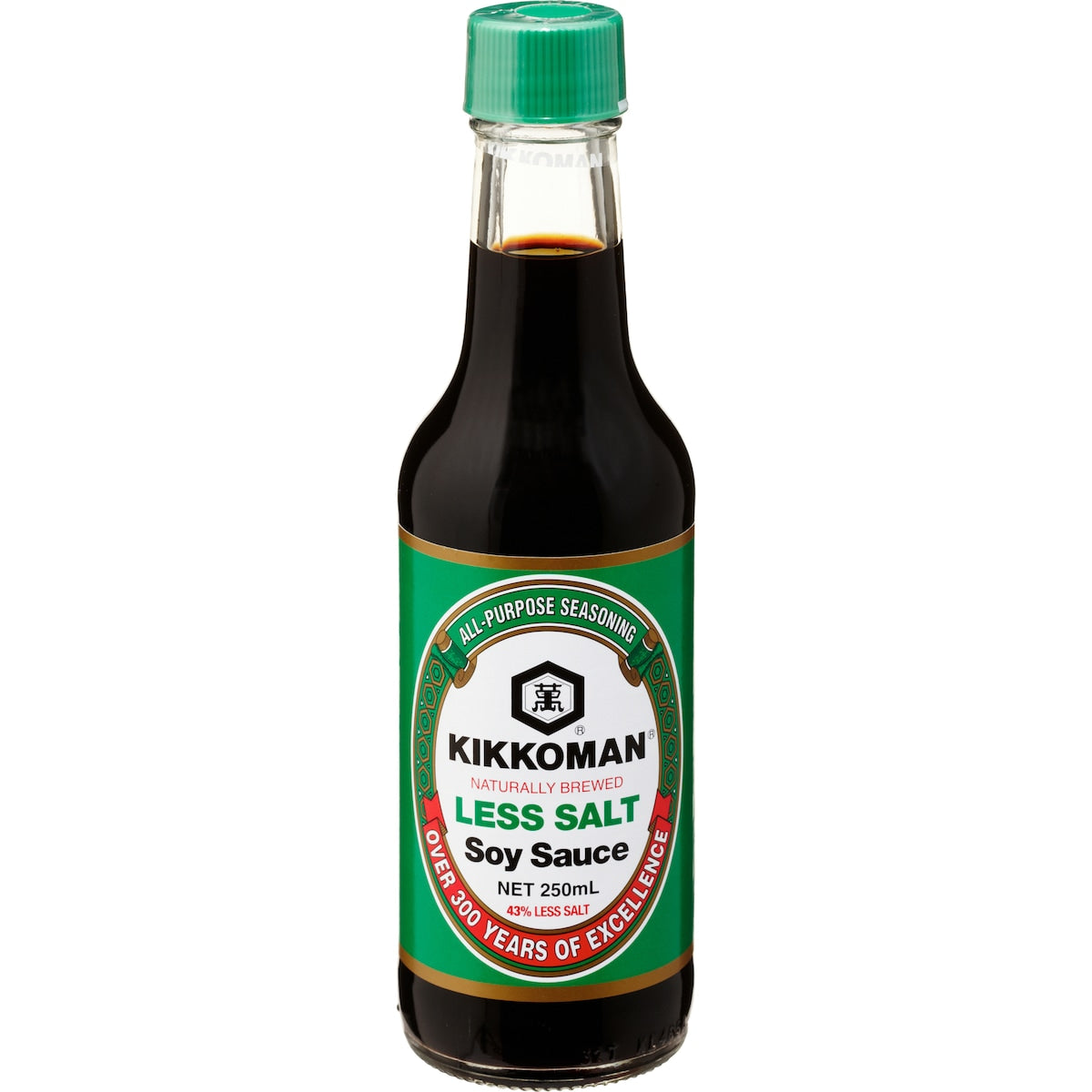 Kikkoman Naturally Brewed Less Salt Soy Sauce 250ml