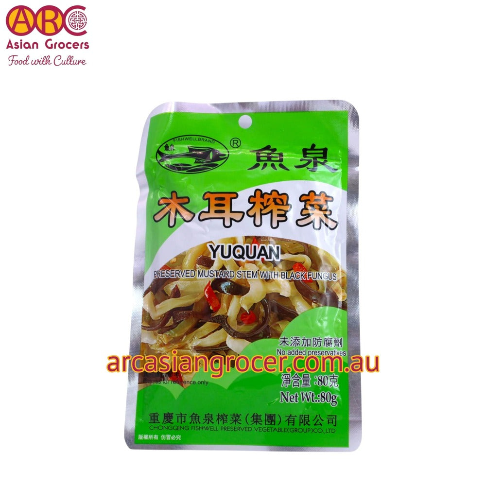 Fish Well Preserved Mustard Stem With Black Fungus 80g