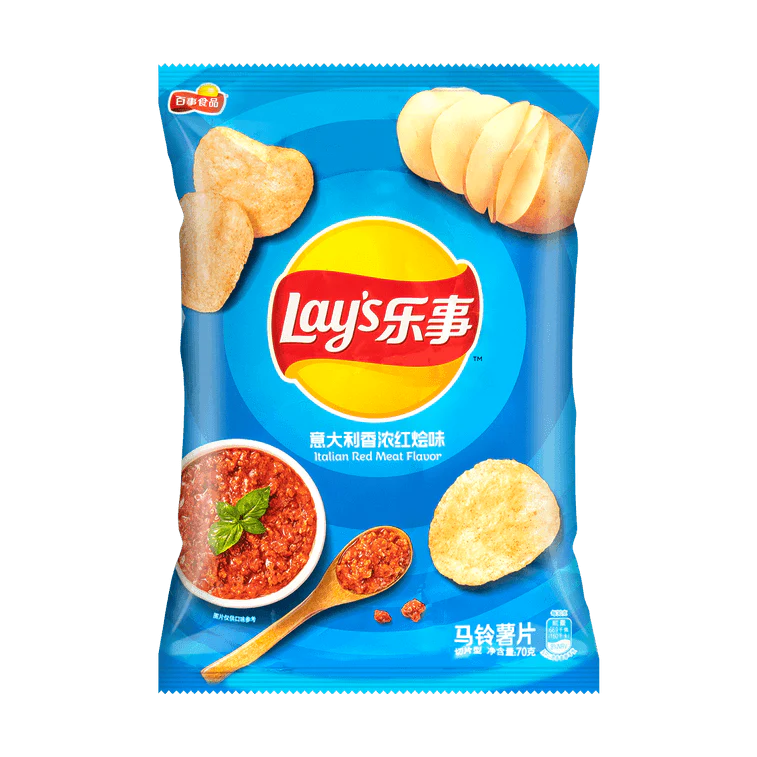 Lay's Italian Red Meat Flavour Potato Chips 70g