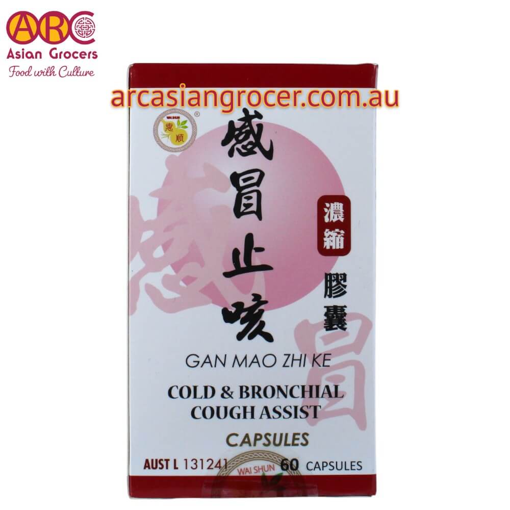 Wai Shun Gan Mao Zhi Ke Cold & Bronchial Cough Assist 60 Capsules