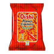 Oishi Spicy Flavour Prawn Crackers 65g (Best Before: 10-12-2026)