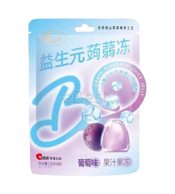 Chacha Grape Flavour Konjac Jelly 120g (Best before: 26-06-2026)