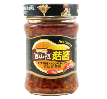 Baishanzu Five Spices Flavour XO Mushroom Sauce 210g