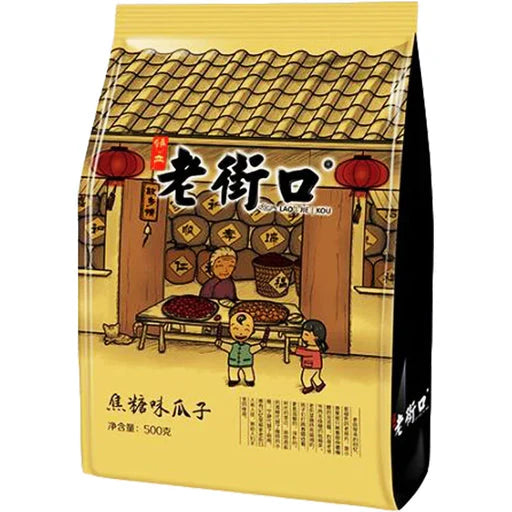 Lao Jie Kou Caramel Flavour Sunflower Seeds 400g