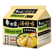 Baixiang Artificial Chicken Soup Flavour Instant Noodle 5 Packs