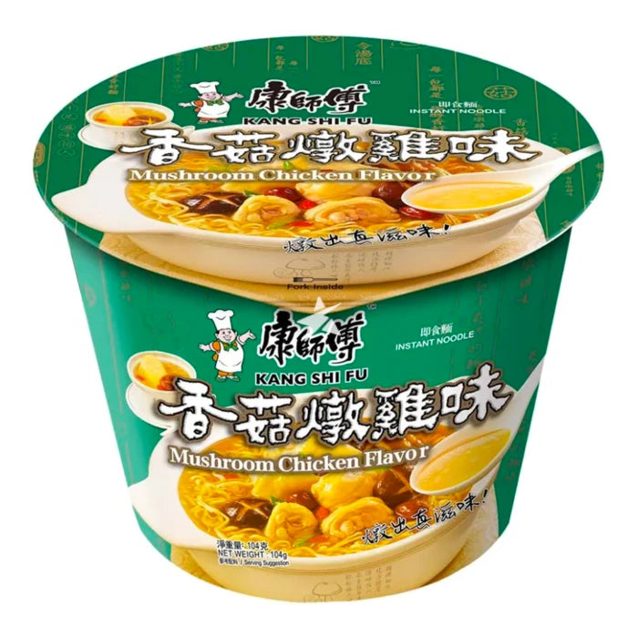 Kang Shi Fu Mushroom Chicken Flavour Instant Noodles Bowl 104g