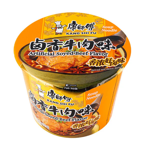Kang Shi Fu Soyed Beef Flavour Instant Noodles Bowl 110g