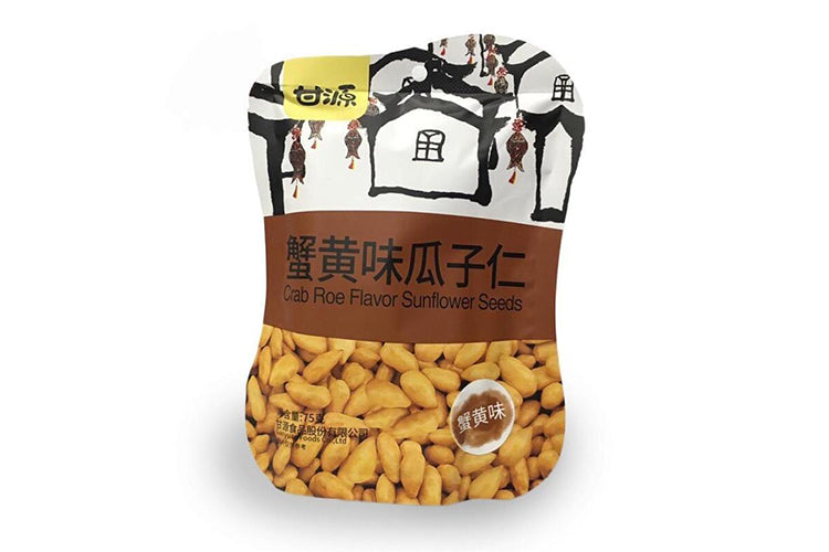 Gan Yuan Crab Roe Flavour Sunflower Seeds 75g (Best Before: 02.11.2026)