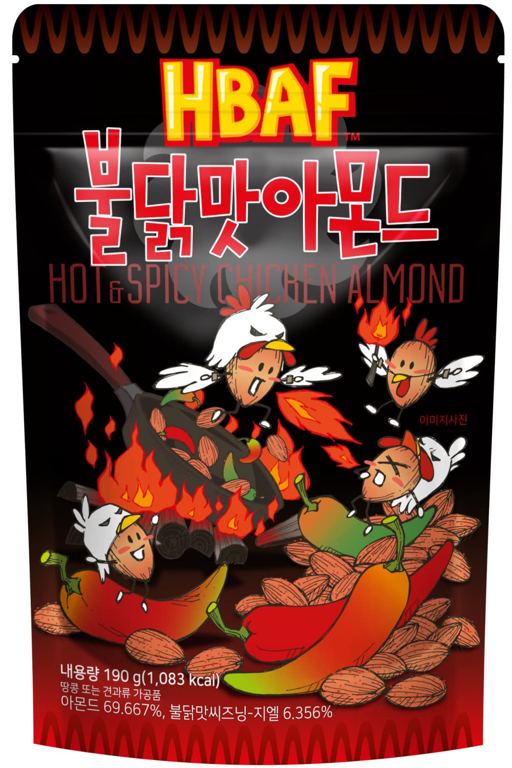 Gilim Hot and Spicy Chicken Almond 190g – ARC ASIAN GROCER