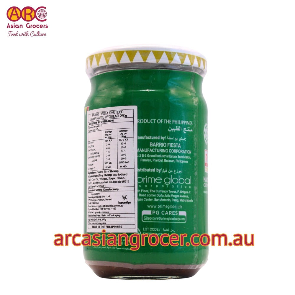 Barrio Fiesta Sauteed Shrimp Paste Regular 250g