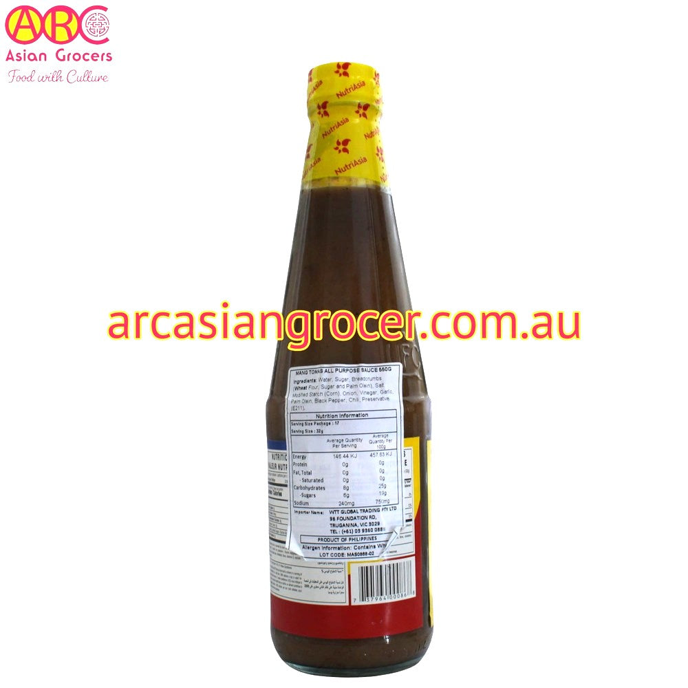 Mang Tomas All Purpose (Lechon) Sauce 550g