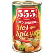 555 Fried Sardines Hot & Spicy 155g (Best Before: 16-09-2028)