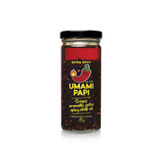 Umami Papi Extra Spicy Crispy Aromatic Spicy Chilli Oil - Gluten Free & Vegan 225g
