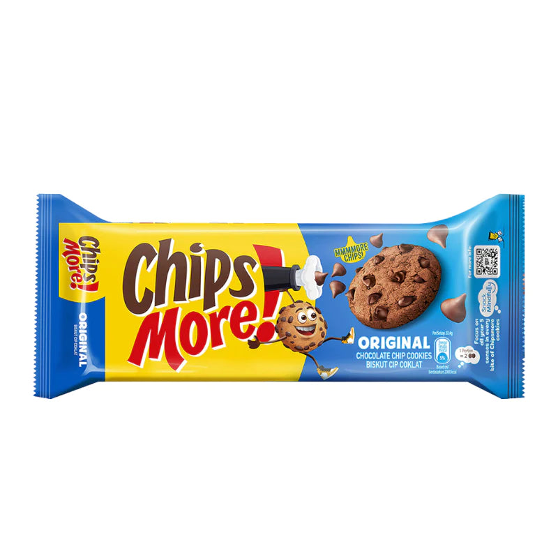 Chips More! Chocolate Flavour Chips Cookies with Chunks 135g (Best Before: 15-04-2027)