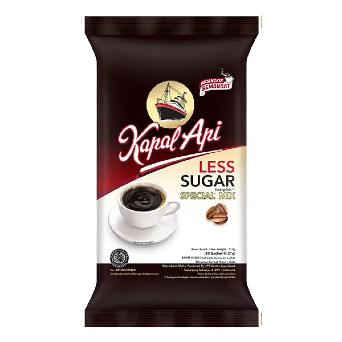 Kapal Api Less Sugar Special Mix Instant Coffee 20 Sachets (Best Before: 19-06-2027)