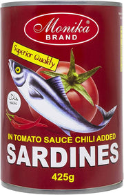 Monika Sardines in Tomato Sauce with Chilli 425g