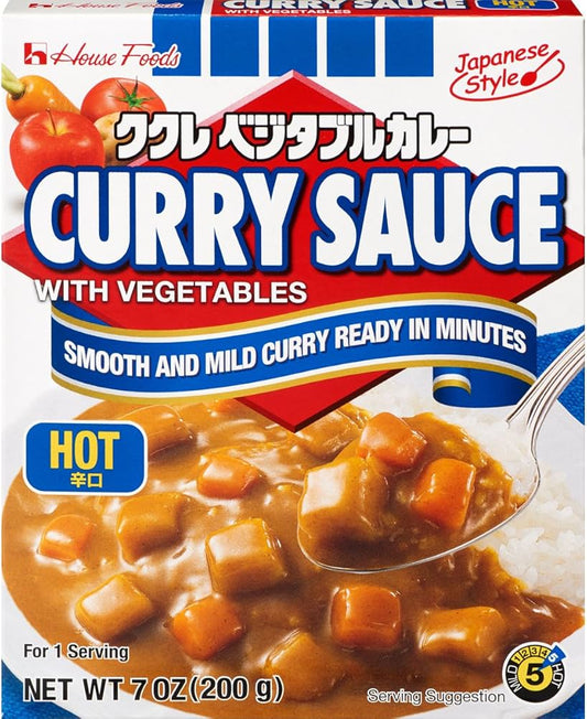 House Foods Hot Flavour Curry Sauce with Vegetables 200g
