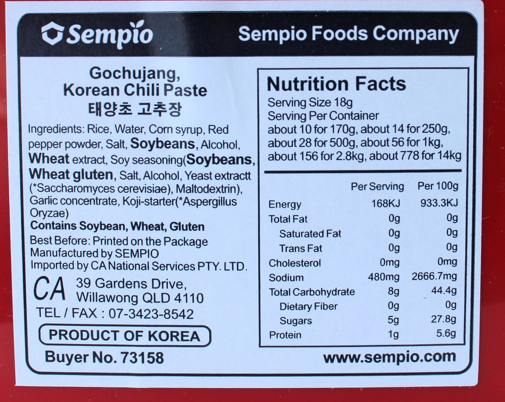 Sempio Gochujang Korean Chili Paste 1kg
