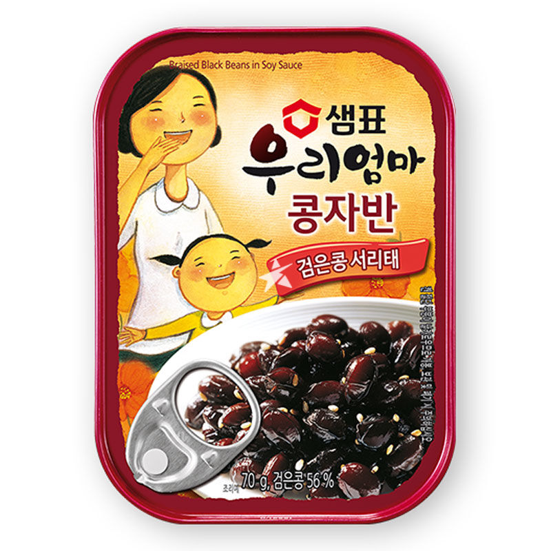 Sempio Canned Braised Black Beans in Soy Sauce 70g (Best Before: 19-11-2026)