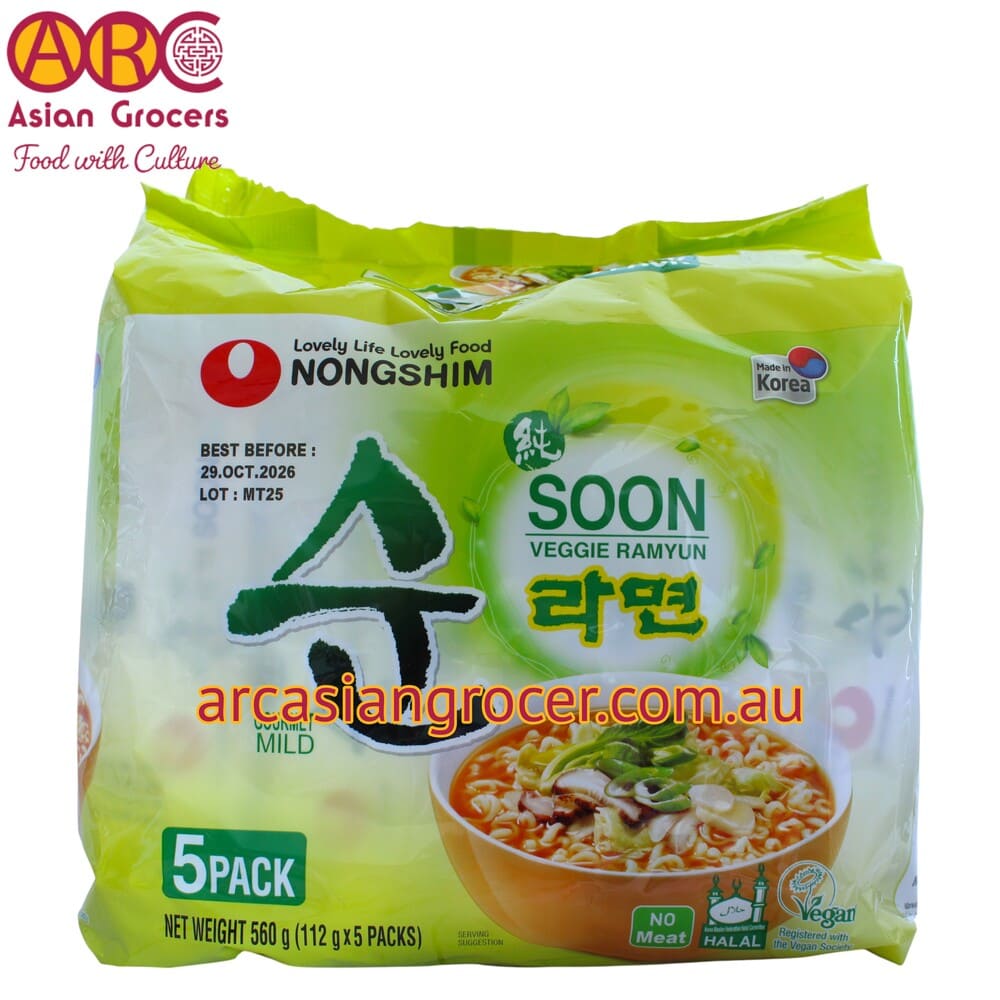 Nongshim Soon Veggie Ramyun 5 Packs