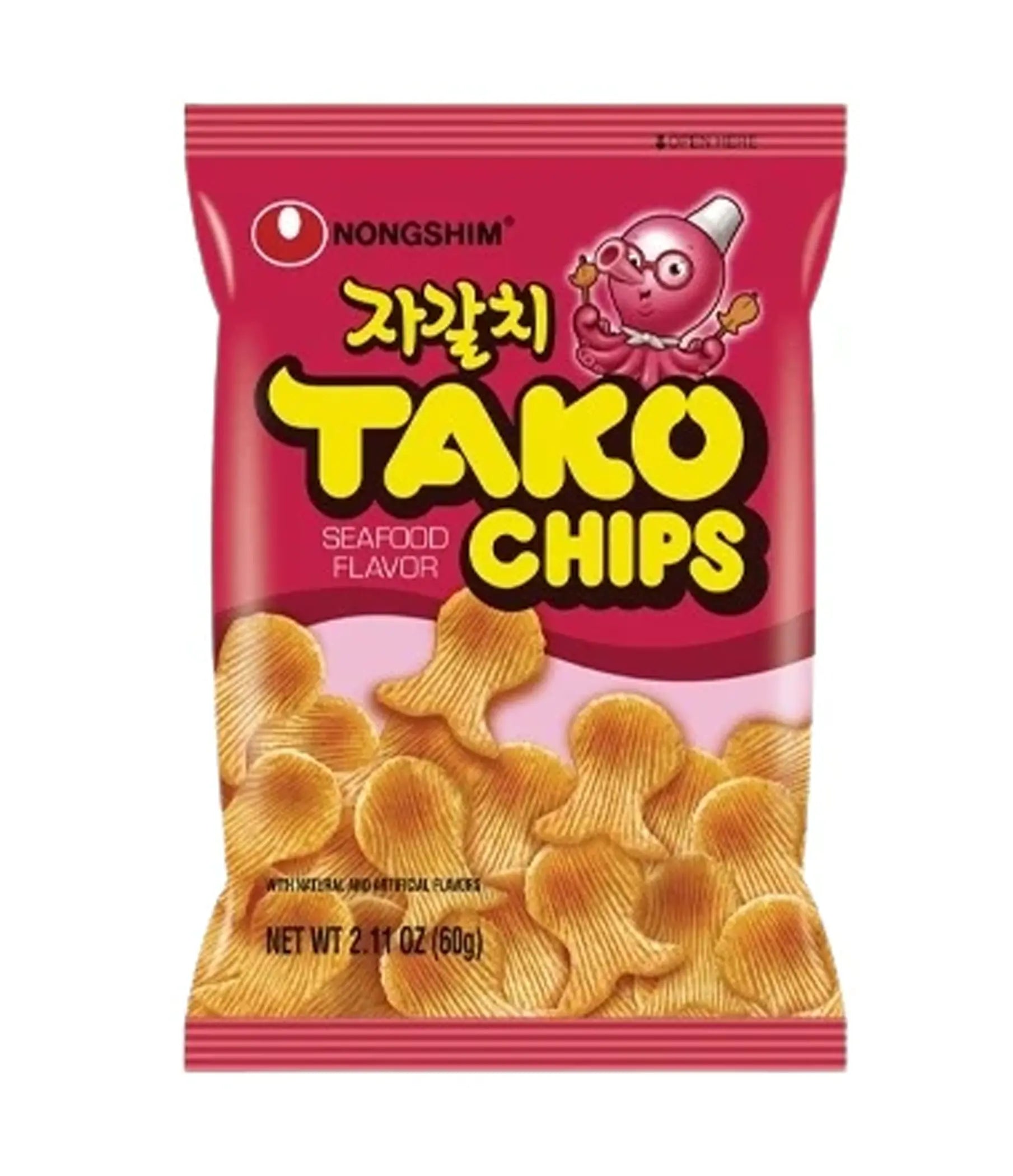 Nongshim Seafood Flavour Tako Chips 60g