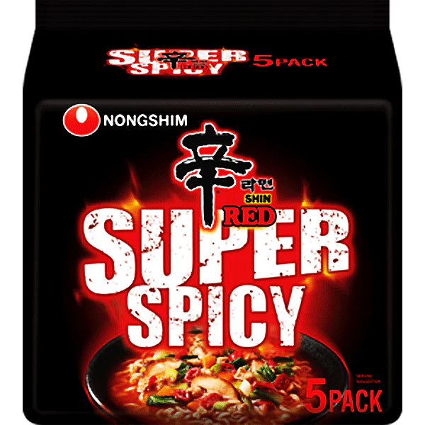 Nongshim Shin Red Ramyun Super Spicy 5 Packs