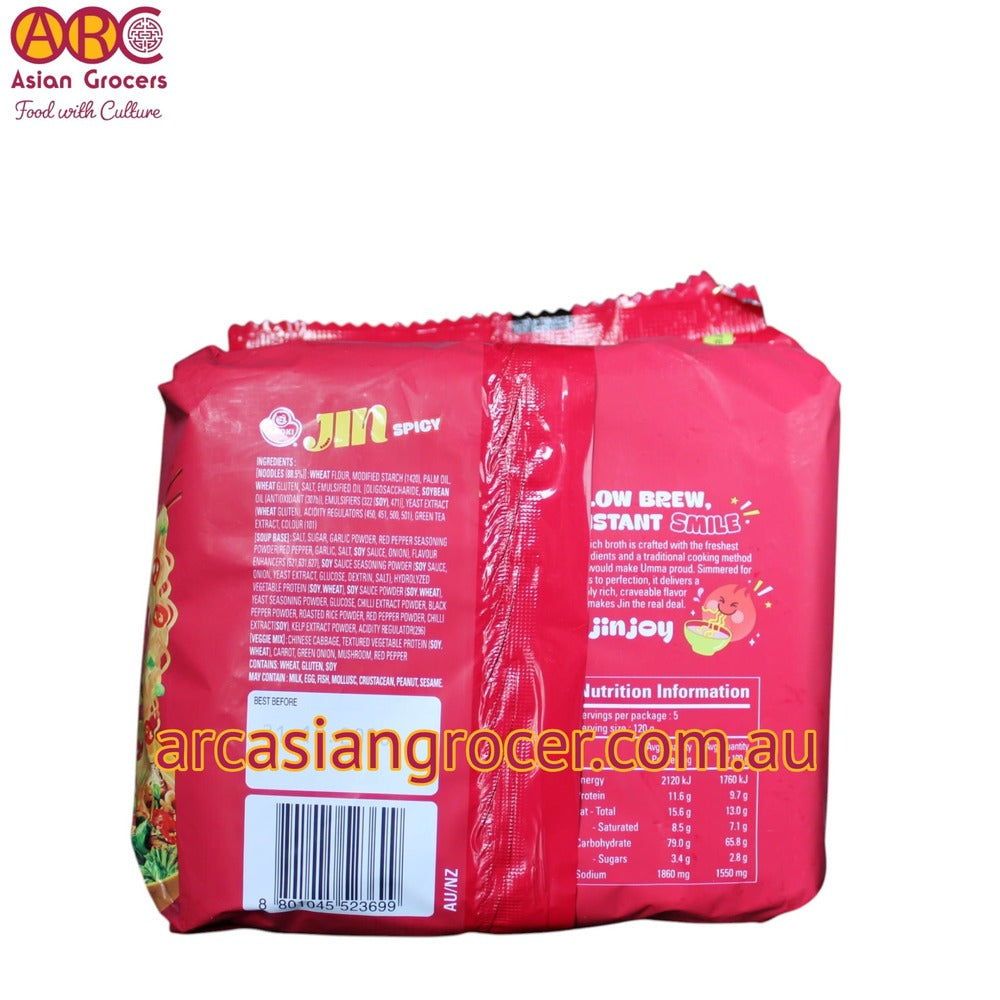 Ottogi Jin Spicy Flavour Ramen Instant Noodles 5 Packs