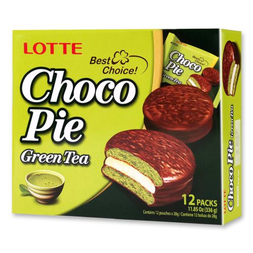 Lotte Choco Pie Green Tea 12P