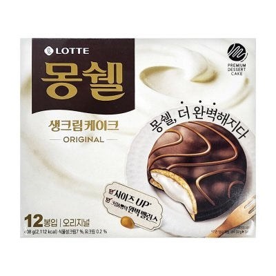 Lotte MonCher Dream Cake Cream 12 Packs