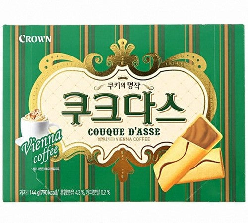 Crown Couque D'asse Coffee Filling Crackers 128g