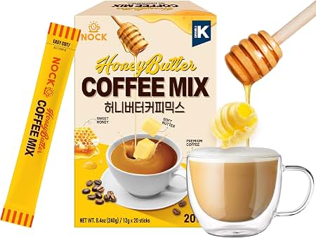 Nokchawon Honey Butter Coffee Mix 20 Sticks (Best Before: 15-03-2028)