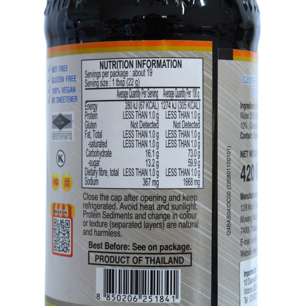 Healthy Boy Brand Gluten-Free Black Soy Sauce 420g