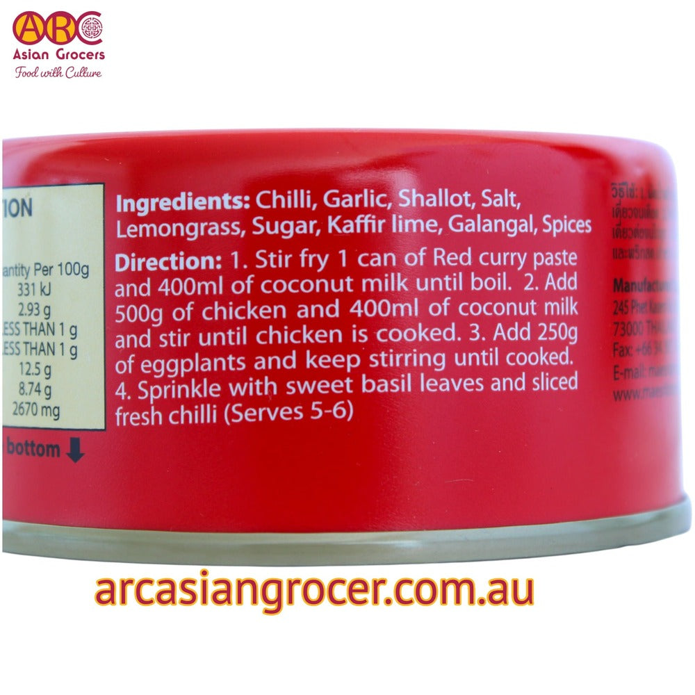 Maesri Red Curry Paste 114g