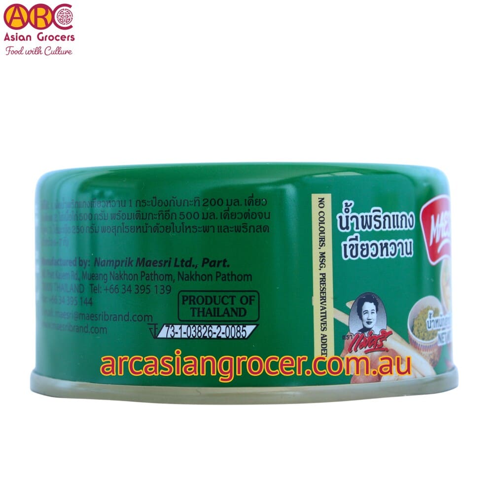 Maesri Green Curry Paste 114g