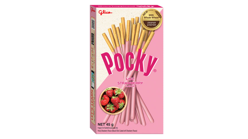 Glico Pocky Strawberry Biscuit Stick 45g
