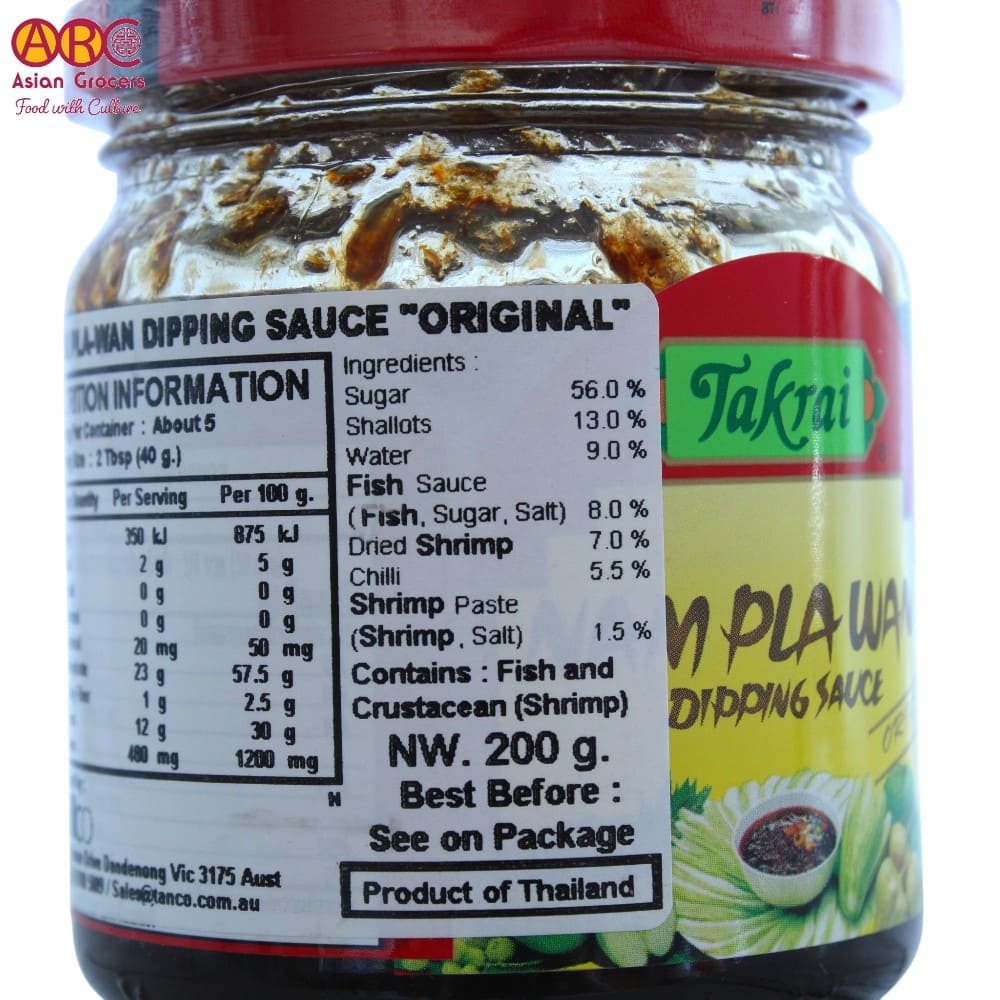 Takrai Nam Pla Wan Dipping Sauce 200g