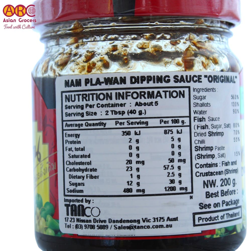 Takrai Nam Pla Wan Dipping Sauce 200g