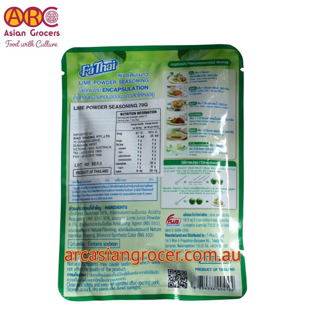 FaThai Lime Powder Seasoning 70g