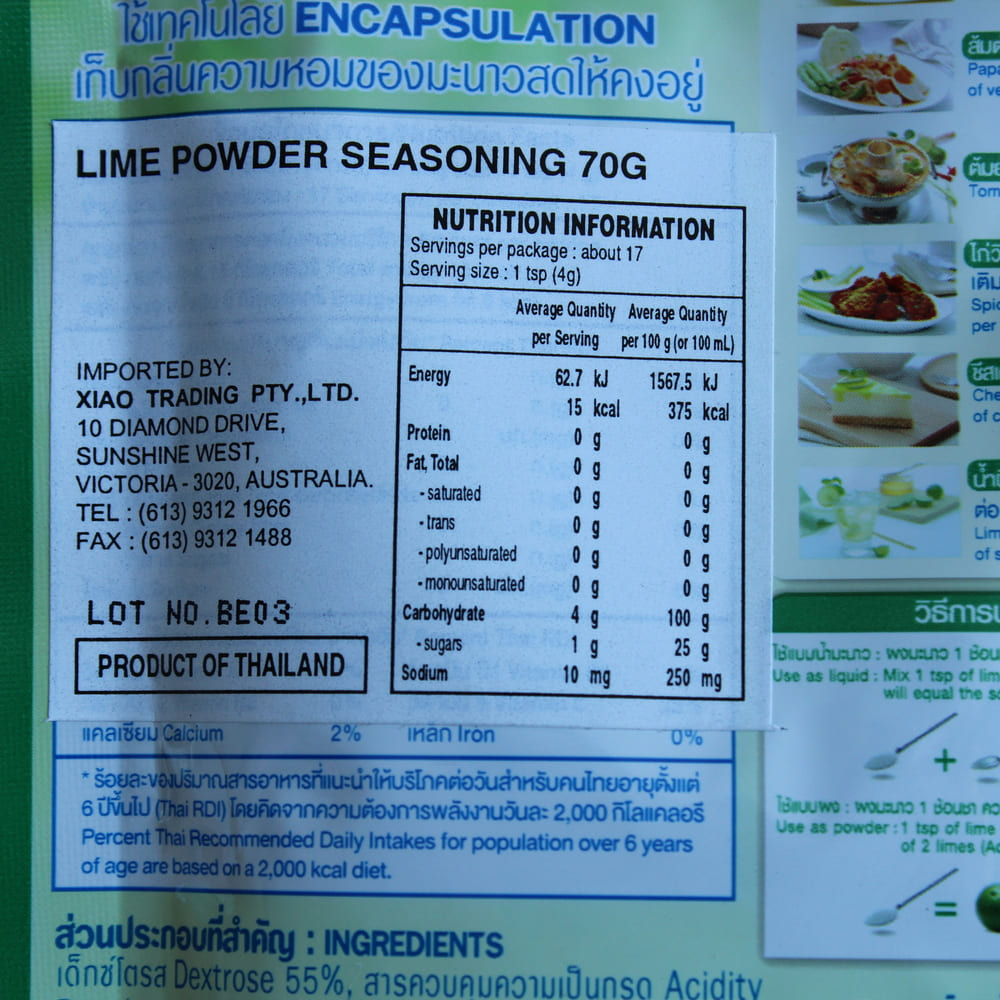 FaThai Lime Powder Seasoning 70g