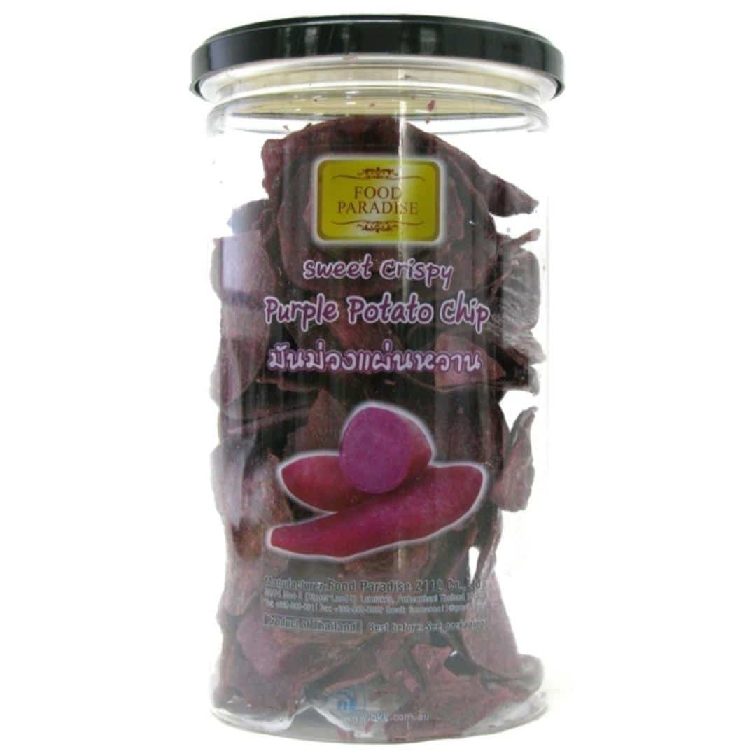Food Paradise Sweet Crispy Purple Potato Chips 80g
