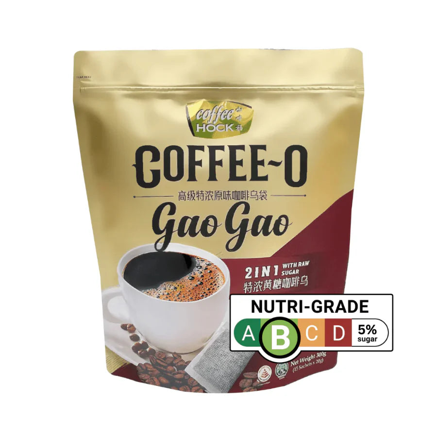 Coffee Hock Coffee-O Gao Gao 2-in-1 with Brown Raw Sugar 15 Sachets