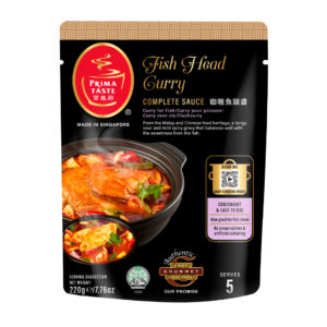 Prima Taste Roti Fish Head Curry Complete Sauce 220g