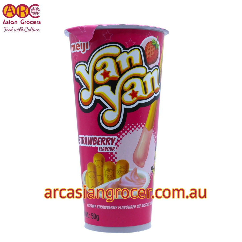 Meiji Yan Yan Strawberry Biscuit Dipping Snacks 50g ARC ASIAN GROCER meiji-yan-yan-strawberry-biscuit-dipping-snacks-50g-arc-asian-grocer