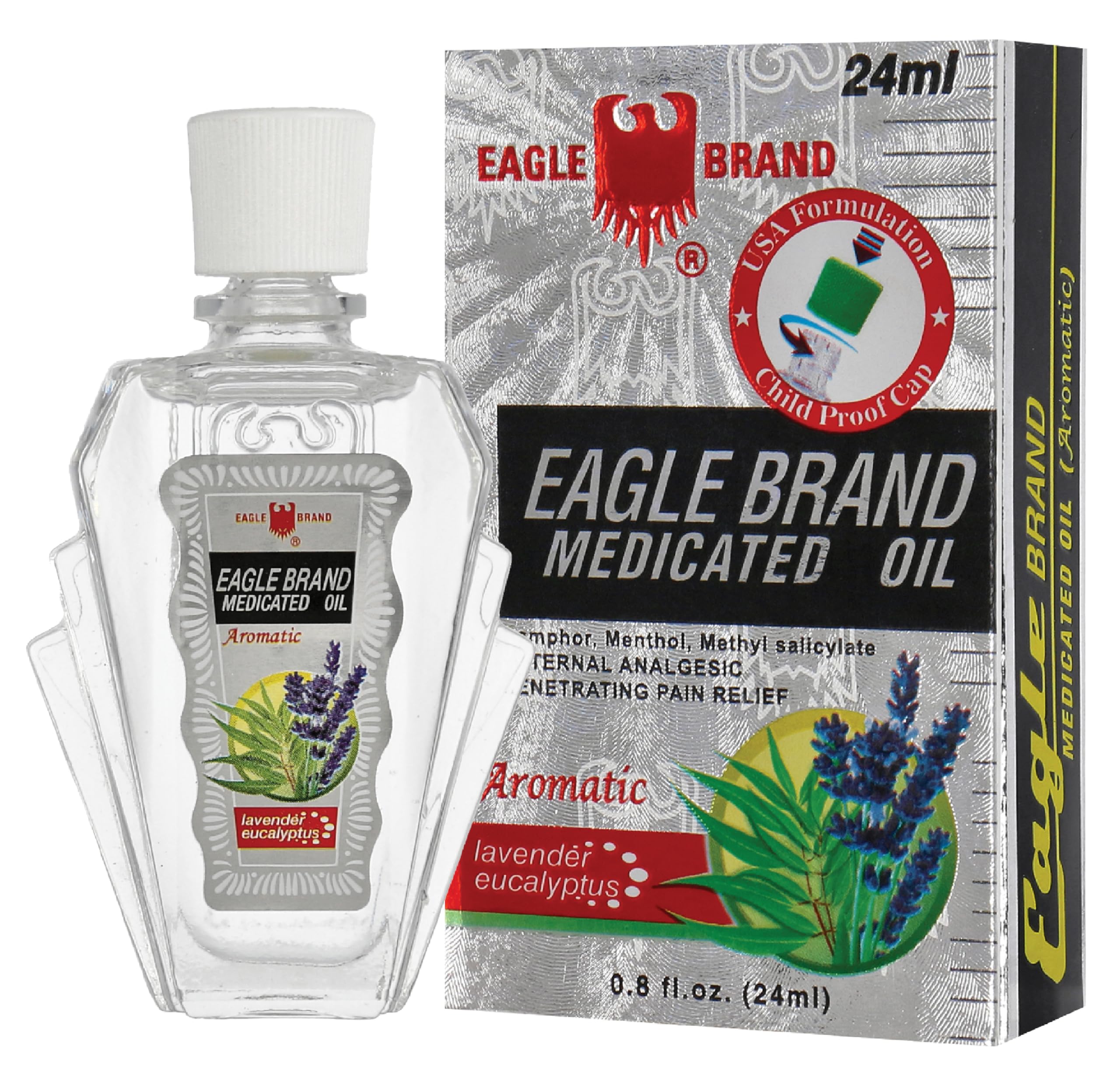 Eagle Brand Aromatic Lavender Eucalyptus Medicated Oil 24ml (EXP: 30/11/2030)