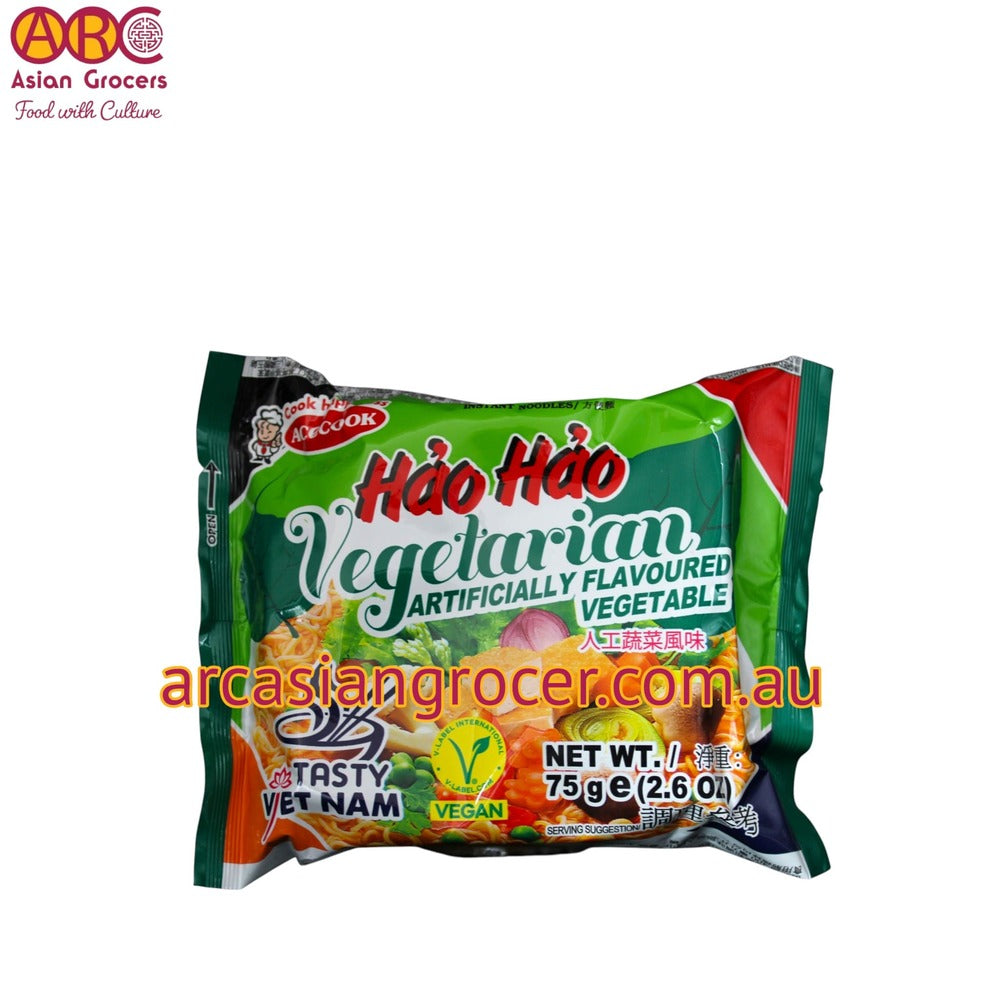 Acecook Hao Hao Vegetarian Flavour Instant Noodles 75g