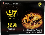 Trung Nguyen G7 Iced Black Coffee with Sugar 15 Sachets