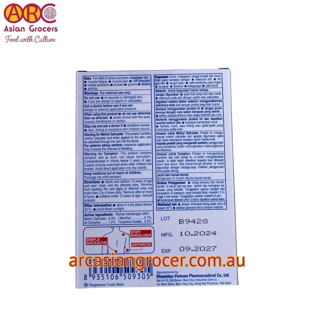 Hisamitsu Salonpas Pain Relief Patch 10 Packs