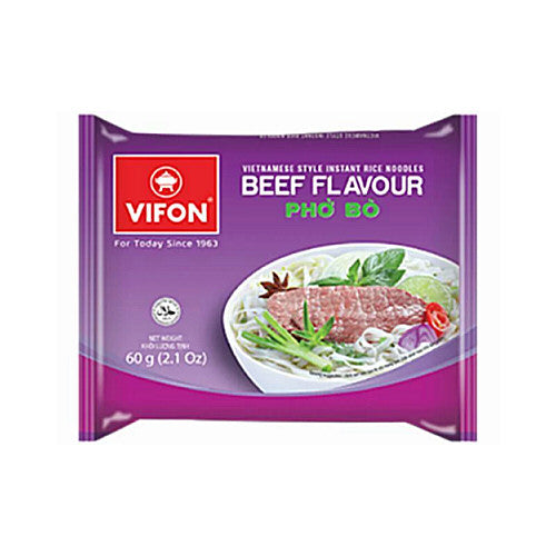 Vifon Beef Flavor Pho Bo Instant Rice Noodles 60g